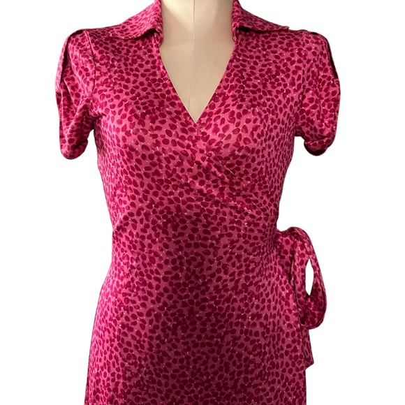 Diane Von Furstenberg gorgeous Jilda silk wrap dress in size 2. Beautiful - Picture 2 of 13